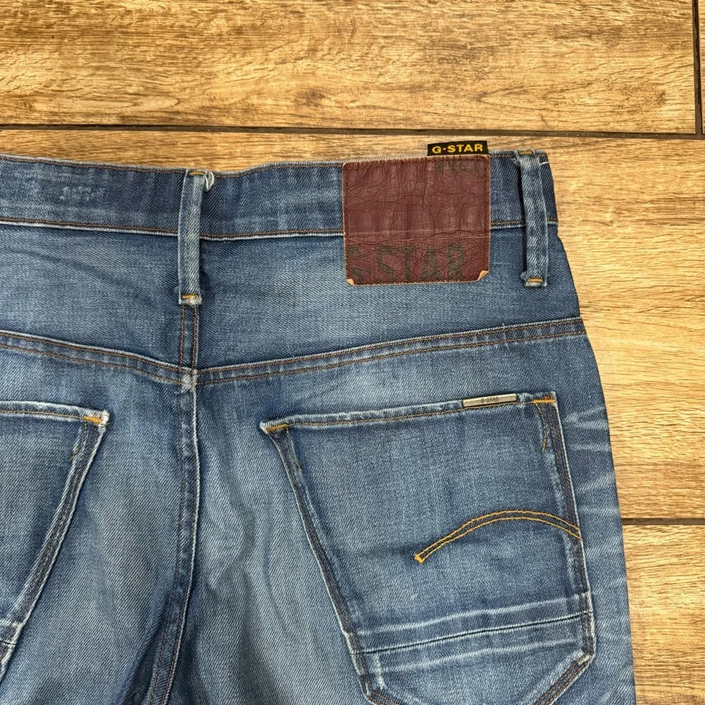 G-Star Originals RAW Denim Jeans Shorts Size 32 Distressed Shorts - Picture 10 of 14